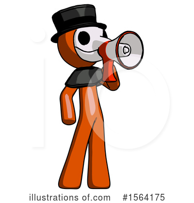 Royalty-Free (RF) Orange Man Clipart Illustration by Leo Blanchette - Stock Sample #1564175