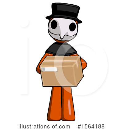 Royalty-Free (RF) Orange Man Clipart Illustration by Leo Blanchette - Stock Sample #1564188