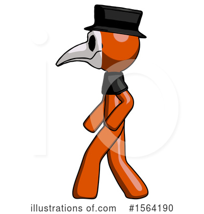 Royalty-Free (RF) Orange Man Clipart Illustration by Leo Blanchette - Stock Sample #1564190