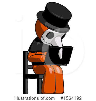 Royalty-Free (RF) Orange Man Clipart Illustration by Leo Blanchette - Stock Sample #1564192