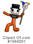 Orange Man Clipart #1564201 by Leo Blanchette
