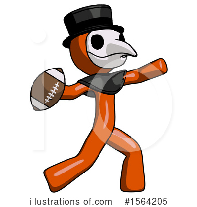 Royalty-Free (RF) Orange Man Clipart Illustration by Leo Blanchette - Stock Sample #1564205