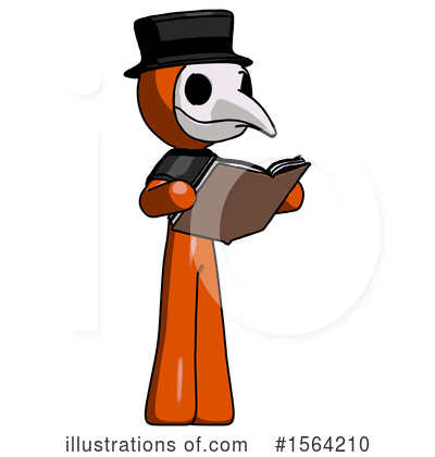 Royalty-Free (RF) Orange Man Clipart Illustration by Leo Blanchette - Stock Sample #1564210