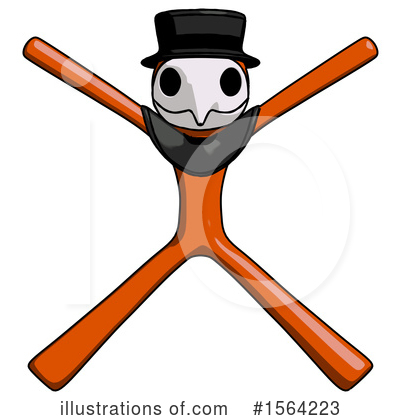 Royalty-Free (RF) Orange Man Clipart Illustration by Leo Blanchette - Stock Sample #1564223