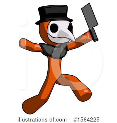 Royalty-Free (RF) Orange Man Clipart Illustration by Leo Blanchette - Stock Sample #1564225