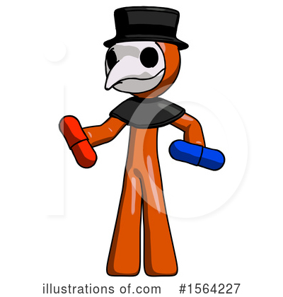 Royalty-Free (RF) Orange Man Clipart Illustration by Leo Blanchette - Stock Sample #1564227