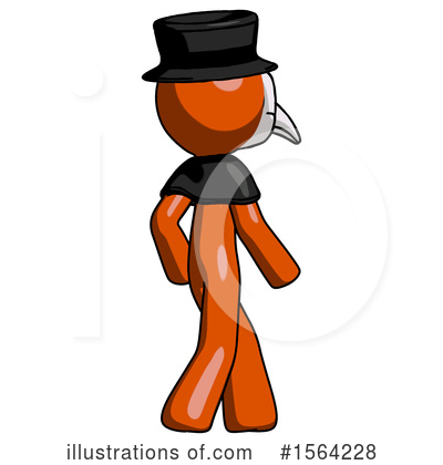 Royalty-Free (RF) Orange Man Clipart Illustration by Leo Blanchette - Stock Sample #1564228