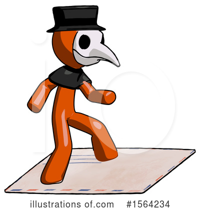 Royalty-Free (RF) Orange Man Clipart Illustration by Leo Blanchette - Stock Sample #1564234
