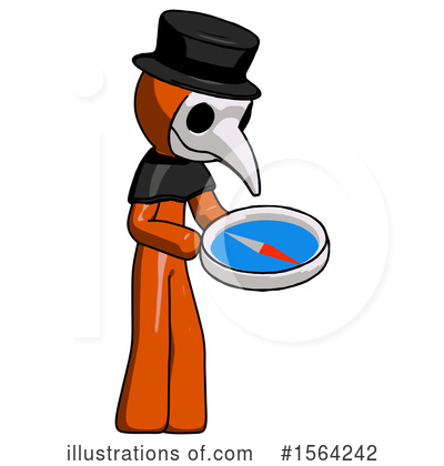 Royalty-Free (RF) Orange Man Clipart Illustration by Leo Blanchette - Stock Sample #1564242