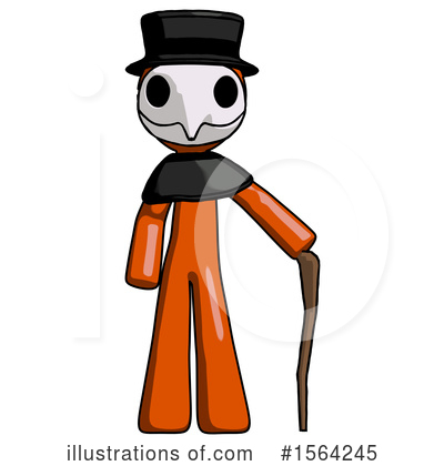 Royalty-Free (RF) Orange Man Clipart Illustration by Leo Blanchette - Stock Sample #1564245