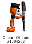 Orange Man Clipart #1564252 by Leo Blanchette