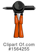 Orange Man Clipart #1564255 by Leo Blanchette