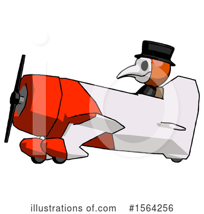 Royalty-Free (RF) Orange Man Clipart Illustration by Leo Blanchette - Stock Sample #1564256