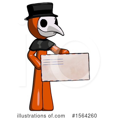 Royalty-Free (RF) Orange Man Clipart Illustration by Leo Blanchette - Stock Sample #1564260