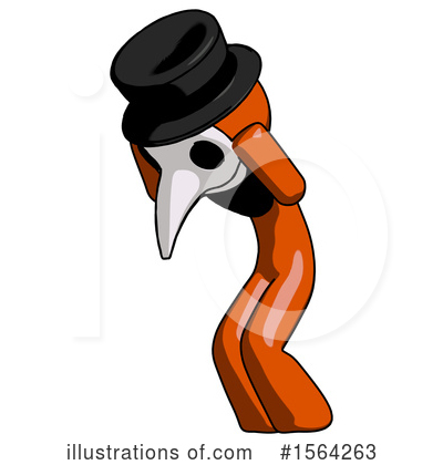 Royalty-Free (RF) Orange Man Clipart Illustration by Leo Blanchette - Stock Sample #1564263