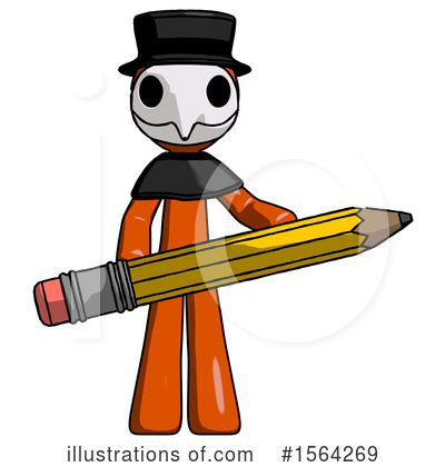 Royalty-Free (RF) Orange Man Clipart Illustration by Leo Blanchette - Stock Sample #1564269
