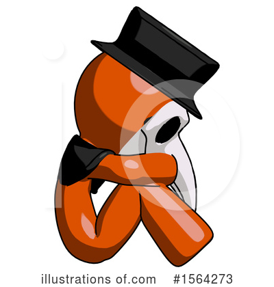 Royalty-Free (RF) Orange Man Clipart Illustration by Leo Blanchette - Stock Sample #1564273