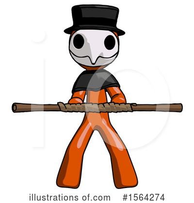 Royalty-Free (RF) Orange Man Clipart Illustration by Leo Blanchette - Stock Sample #1564274