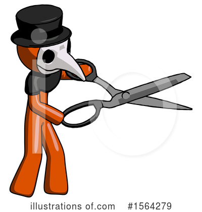 Royalty-Free (RF) Orange Man Clipart Illustration by Leo Blanchette - Stock Sample #1564279