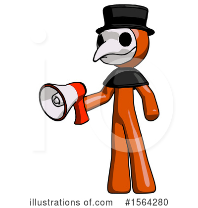 Royalty-Free (RF) Orange Man Clipart Illustration by Leo Blanchette - Stock Sample #1564280