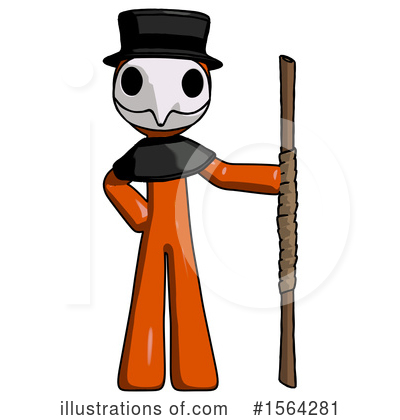 Royalty-Free (RF) Orange Man Clipart Illustration by Leo Blanchette - Stock Sample #1564281