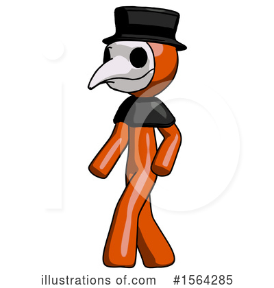 Royalty-Free (RF) Orange Man Clipart Illustration by Leo Blanchette - Stock Sample #1564285