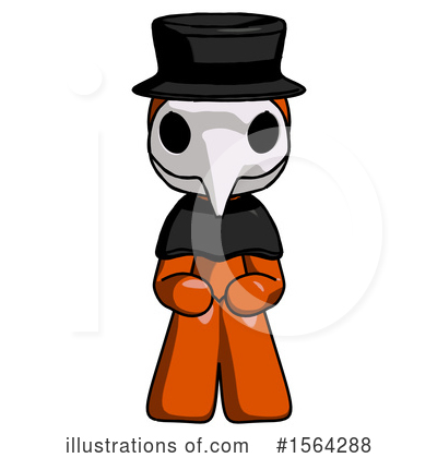Royalty-Free (RF) Orange Man Clipart Illustration by Leo Blanchette - Stock Sample #1564288