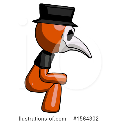 Royalty-Free (RF) Orange Man Clipart Illustration by Leo Blanchette - Stock Sample #1564302