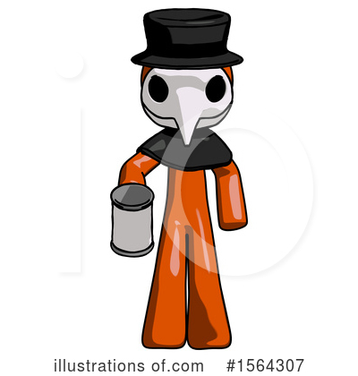 Royalty-Free (RF) Orange Man Clipart Illustration by Leo Blanchette - Stock Sample #1564307