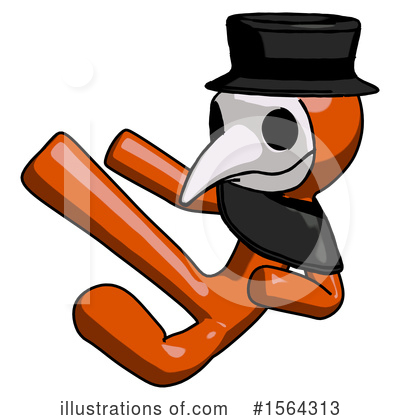 Royalty-Free (RF) Orange Man Clipart Illustration by Leo Blanchette - Stock Sample #1564313