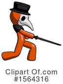 Orange Man Clipart #1564316 by Leo Blanchette