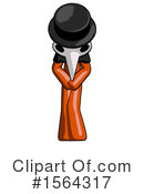 Orange Man Clipart #1564317 by Leo Blanchette