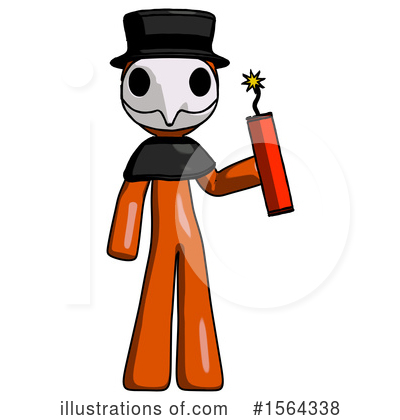 Royalty-Free (RF) Orange Man Clipart Illustration by Leo Blanchette - Stock Sample #1564338
