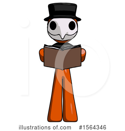 Royalty-Free (RF) Orange Man Clipart Illustration by Leo Blanchette - Stock Sample #1564346