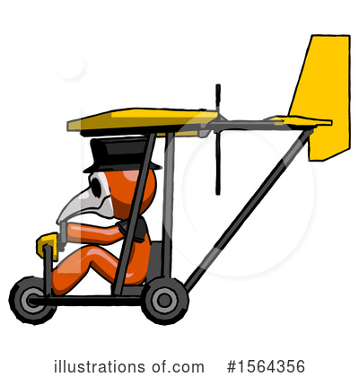 Royalty-Free (RF) Orange Man Clipart Illustration by Leo Blanchette - Stock Sample #1564356