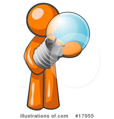 Royalty-Free (RF) Orange Man Clipart Illustration by Leo Blanchette - Stock Sample #17055