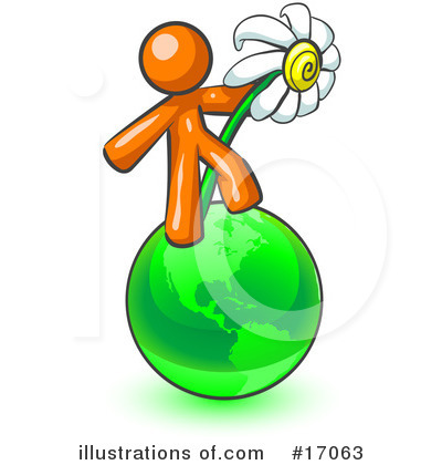 Daisy Clipart #17063 by Leo Blanchette