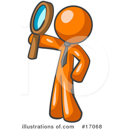 Royalty-Free (RF) Orange Man Clipart Illustration by Leo Blanchette - Stock Sample #17068