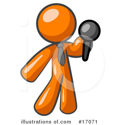 Royalty-Free (RF) Orange Man Clipart Illustration by Leo Blanchette - Stock Sample #17071