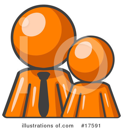 Royalty-Free (RF) Orange Man Clipart Illustration by Leo Blanchette - Stock Sample #17591