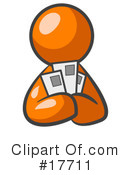 Orange Man Clipart #17711 by Leo Blanchette