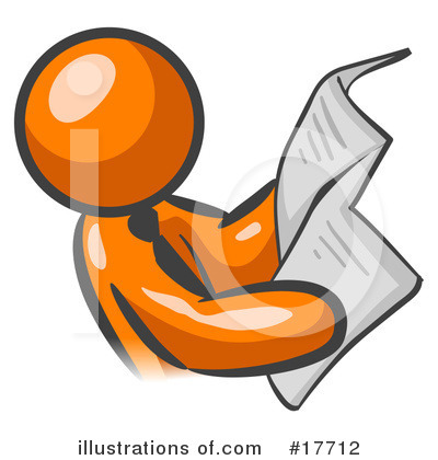 Royalty-Free (RF) Orange Man Clipart Illustration by Leo Blanchette - Stock Sample #17712