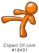 Orange Man Clipart #18431 by Leo Blanchette