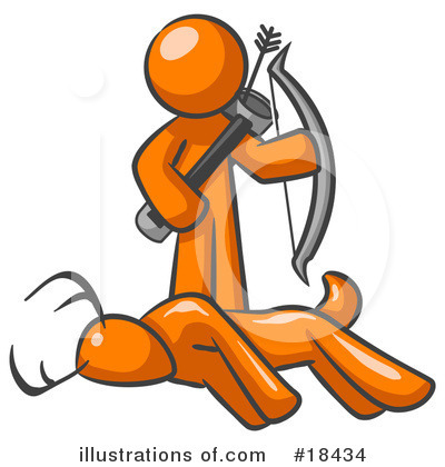 Royalty-Free (RF) Orange Man Clipart Illustration by Leo Blanchette - Stock Sample #18434