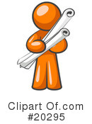 Orange Man Clipart #20295 by Leo Blanchette