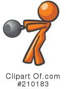 Orange Man Clipart #210183 by Leo Blanchette