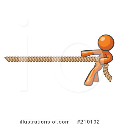 Royalty-Free (RF) Orange Man Clipart Illustration by Leo Blanchette - Stock Sample #210192