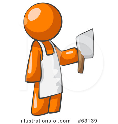Royalty-Free (RF) Orange Man Clipart Illustration by Leo Blanchette - Stock Sample #63139