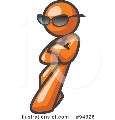 Royalty-Free (RF) Orange Man Clipart Illustration by Leo Blanchette - Stock Sample #94326