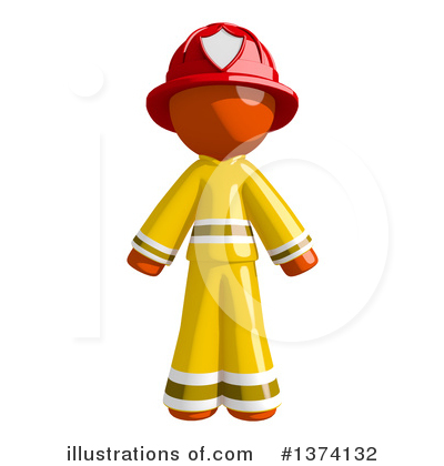 Firefighter Clipart #1374132 by Leo Blanchette
